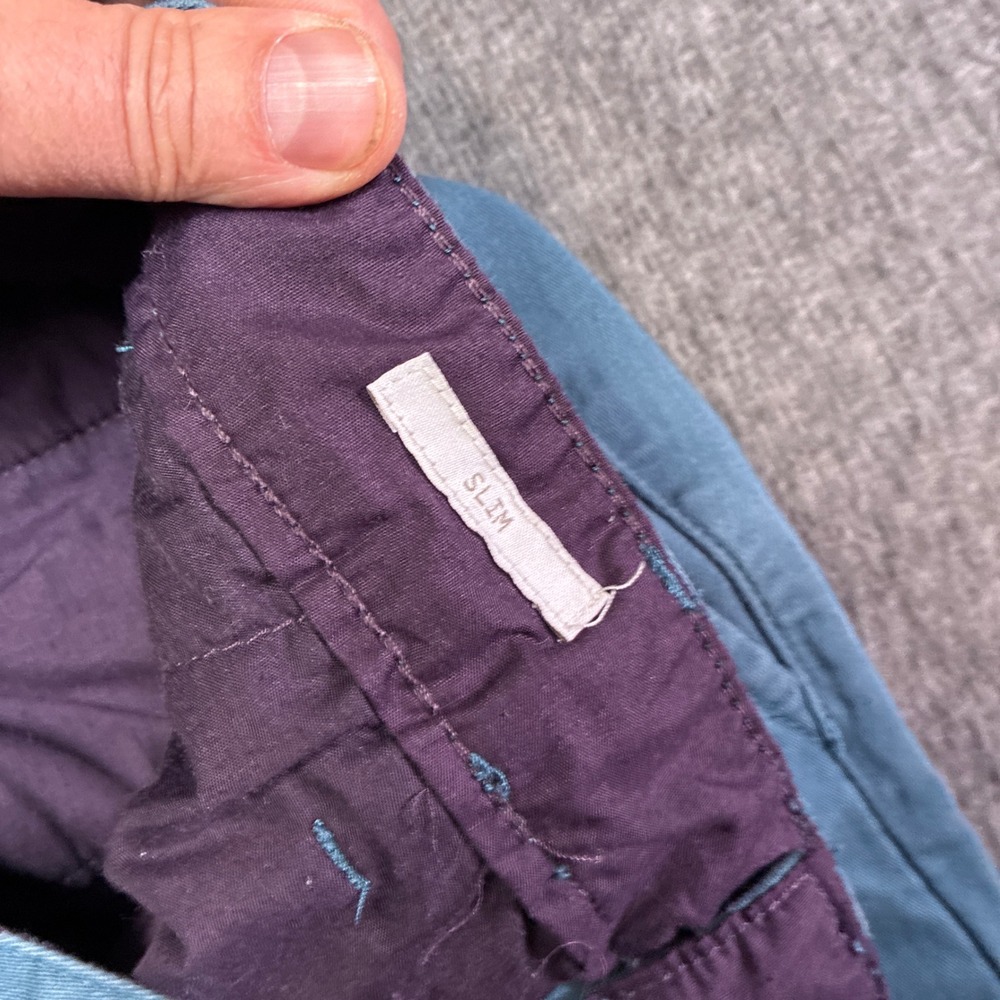 Altamont Chino Pants Mens 32x30 Blue Slim Fit Flat Front Skateboarding Beach - Picture 5 of 14